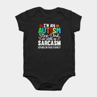 Autism Awareness Im An Autism Step Dad Baby Bodysuit